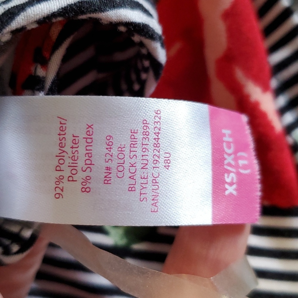 FLORAL AND STRIPED FAUX WRAP MINI DRESS - Picture 6 of 6